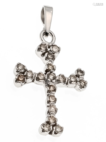 Brilliant cross pendant WG 585