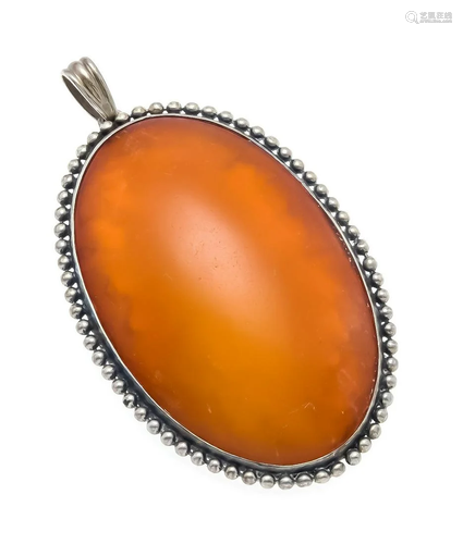 Amber pendant silver 800/000 w