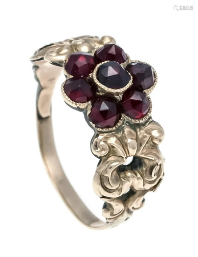 Garnet ring GG 585/000 around