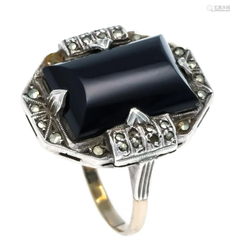 Art Deco onyx ring WG 333/000