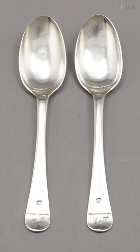 Two dinner spoons, German, 177