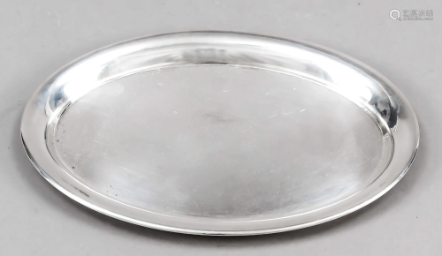 Small oval tray, German, 20th