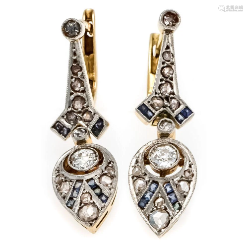 Art Deco earrings GG/WG 750/00
