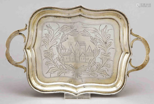 Small rectangular tray, hallma