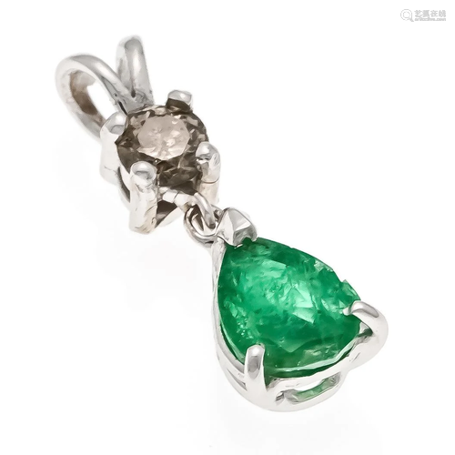 Emerald diamond pendant WG 585