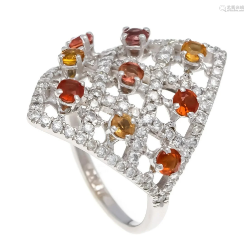 Tourmaline diamond ring WG 585