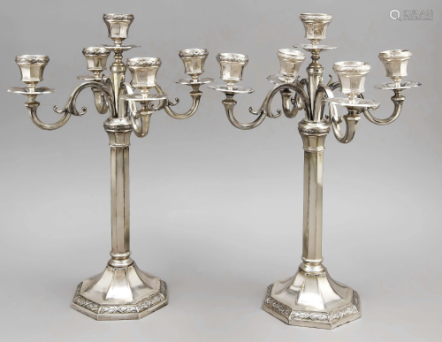 Pair of large table candelabra