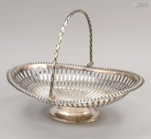 Oval handle basket, 20th c., p