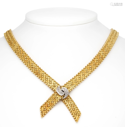 Diamond necklace GG/WG 750/000