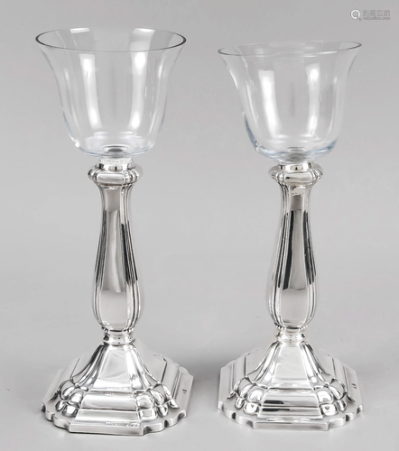 Pair of candlesticks/lanterns,