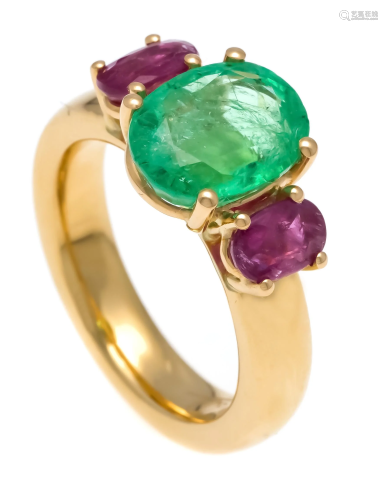 Emerald ruby ring Fa. Schupp G