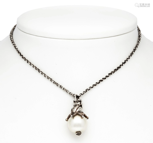 Pearl pendant silver 925/000 w