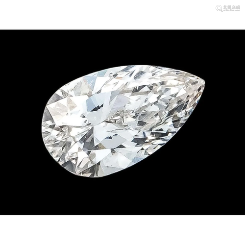 Diamond drop 0.38 ct l.tintedW