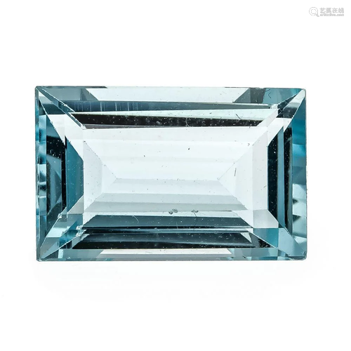 Aquamarine 5.88 ct, baguette c