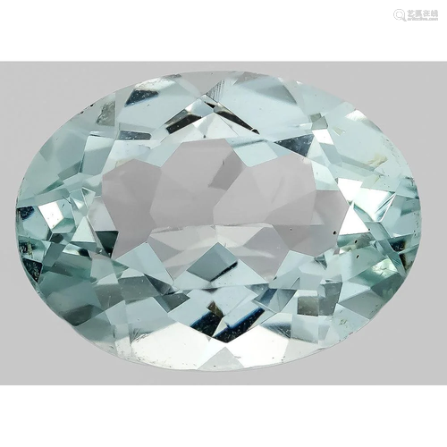 Aquamarine 15,57 ct, oval face