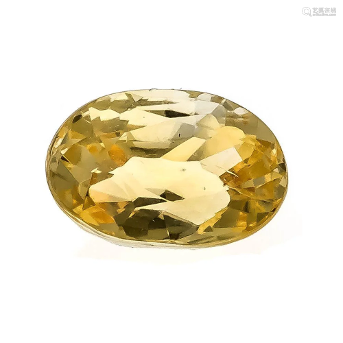 Yellow sapphire 3.00 ct, oval