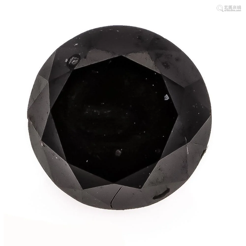 Black diamond 1.0 ct, 6.08 x 4