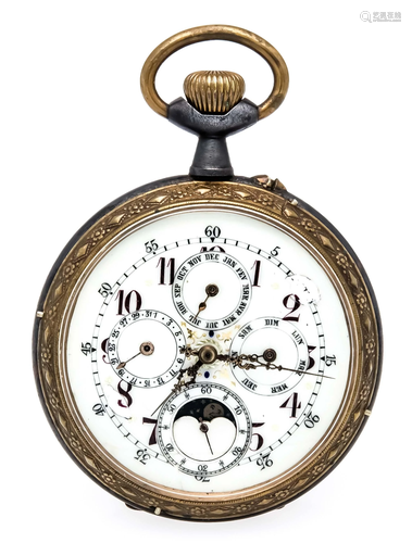 large men's pocket watch iron