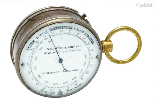 Pocket barometer, thermometer