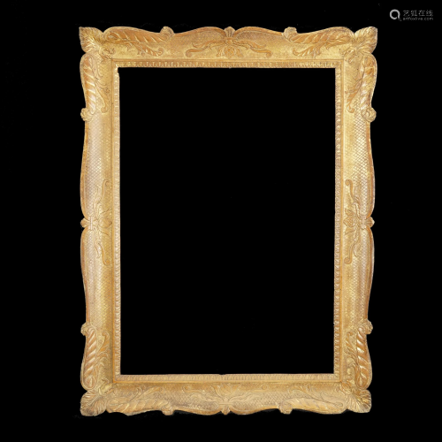 A Neapolitan gilt wood frame, 19th century