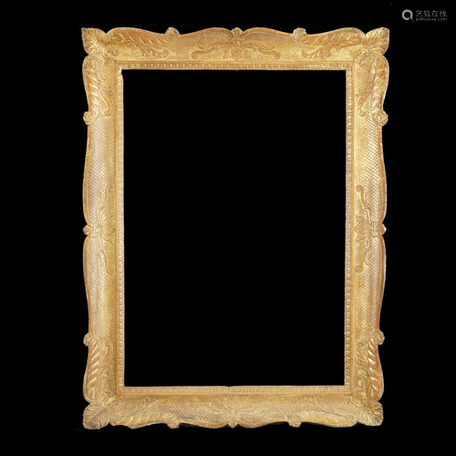 A Neapolitan gilt wood frame, 19th century