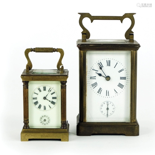 2 bronze mantel clocks