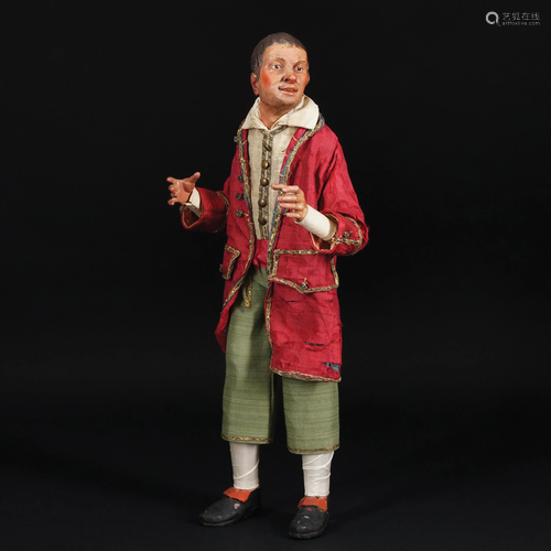 A Neapolitan male crib figure, 19th century