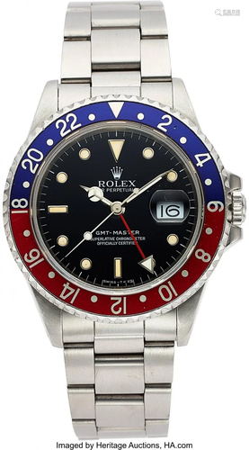 54087: Rolex, GMT-Master Steel Wristwatch, Ref. 16700,