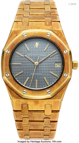 54071: Audemars Piguet, Very Fine Royal Oak 18k Gold Au