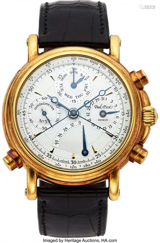 54073: Paul Picot, 18k Gold Technicum Chronometer Rattr