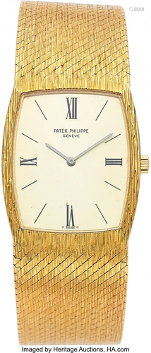 54061: Patek Philippe, 18k Yellow Gold Wristwatch, Ref.