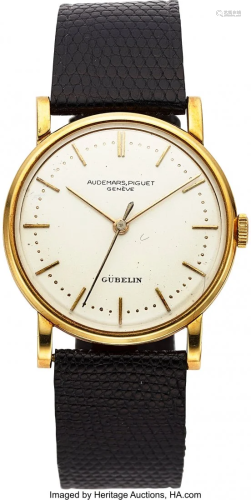 54057: Audemars Piguet, 18k Gold Wristwatch For Gübeli