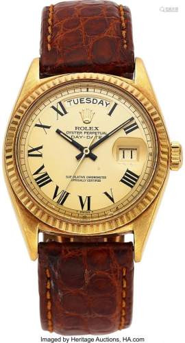 54045: Rolex, Ref. 1803 Gold Oyster Perpetual Day-Date,