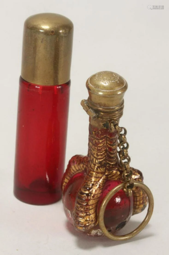Victorian Scent Bottle and Stopper,
