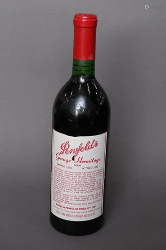 Bottle of Penfolds Grange Hermitage, Vintage 1980