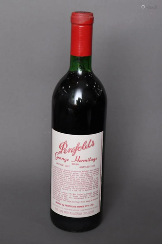 Bottle of Penfolds Grange Hermitage, Vintage 1987