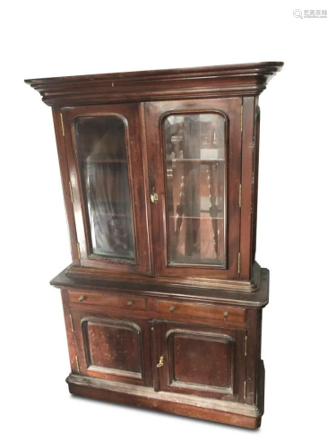 Late Victorian Mahogany Apprentice Bookcase,