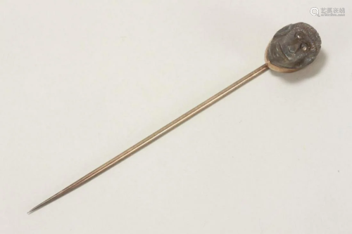 Victorian Opal Potch and Diamond Stick Pin,