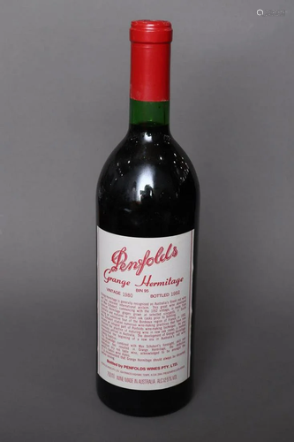 Bottle of Penfolds Grange Hermitage, Vintage 1980