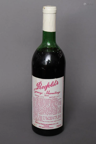 Bottle of Penfolds Grange Hermitage, Vintage 1976