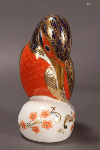 Royal Crown Derby 'King Fisher' Paperweight,