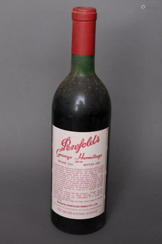 Bottle of Penfolds Grange Hermitage, Vintage 1981