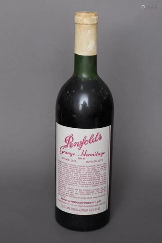 Bottle of Penfolds Grange Hermitage, Vintage 1978