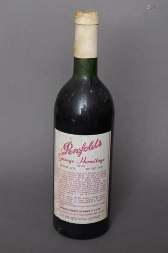 Bottle of Penfolds Grange Hermitage, Vintage 1978