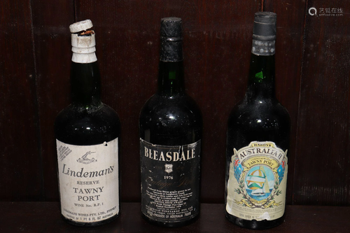 Three Bottles of Vintage Australian Port,