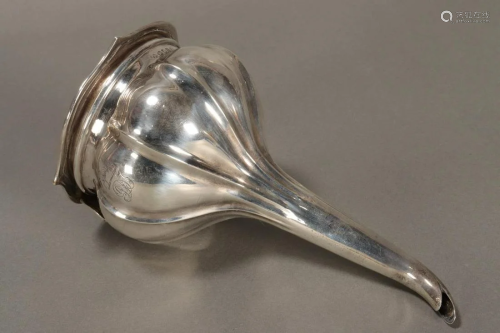 William IV Sterling Silver Funnel and Strainer,