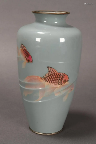 Beautiful Japanese Cloisonn? Enamel Vase,
