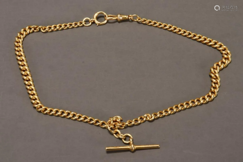18ct Yellow Gold Fob Chain,