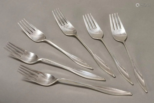 Six American Sterling Silver Forks,