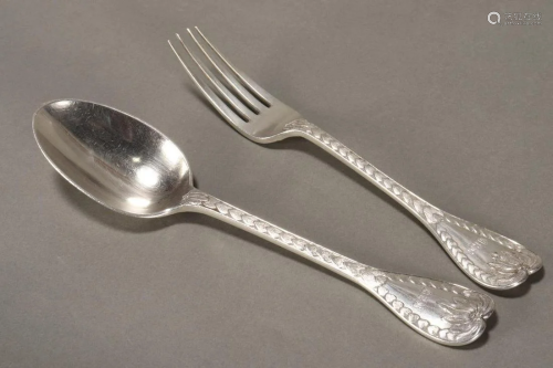 Victorian Sterling Silver Knife and Fork,